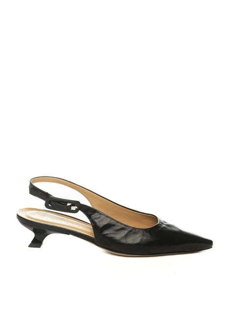 Black naplak slingback FRANCO RUSSO | 4002VEROLUX-NERO